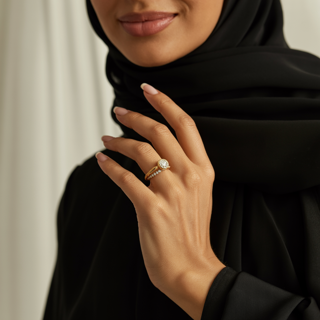 طقم خاتم سافايا | ذهب